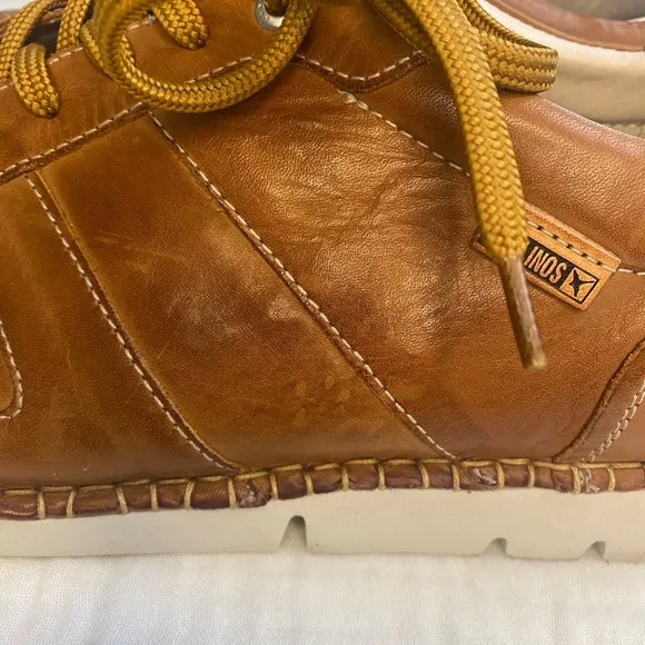 Pikolinos Mens Brown Casual Leather Sneaker Tennis Shoe Size 43