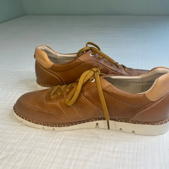 Pikolinos Mens Brown Casual Leather Sneaker Tennis Shoe Size 43