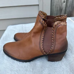 Pikolinos Unisex Ankle Boots Brown Leather Slip On Size 10-10.5
