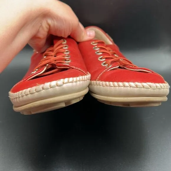 Pikolinos Women's Rialo Red Leather Casual Sneakers Size EU41 US10-10.5
