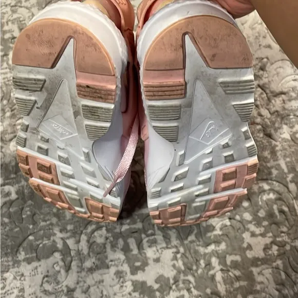 Pink and White huaraches