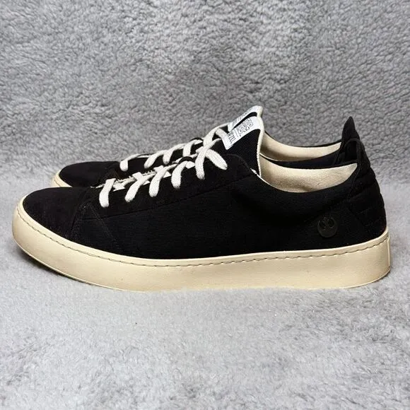 Po-Zu Star Wars Rebellion Logo Mens Size 45 US 12 Low Top Sneakers Shoes Black