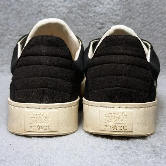 Po-Zu Star Wars Rebellion Logo Mens Size 45 US 12 Low Top Sneakers Shoes Black