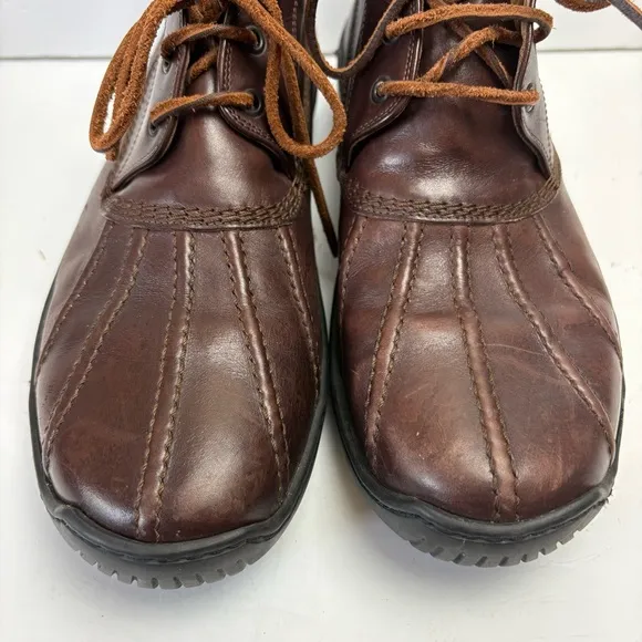 Polo by Ralph Lauren Brown Leather Boots Shoes Leather Lace-up Gommus men’s 11.5