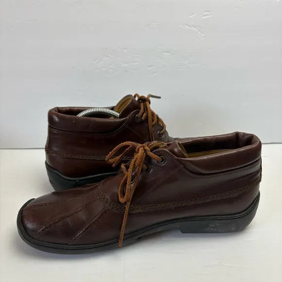 Polo by Ralph Lauren Brown Leather Boots Shoes Leather Lace-up Gommus men’s 11.5