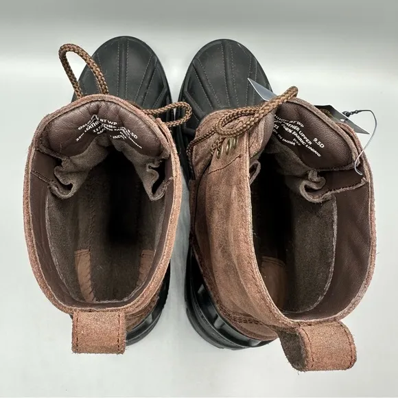 Polo Ralph Lauren Brown and Black Leather Boots size 9.5