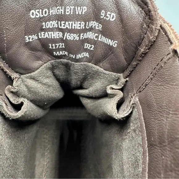 Polo Ralph Lauren Brown and Black Leather Boots size 9.5