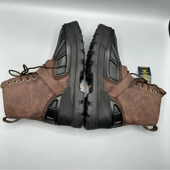 Polo Ralph Lauren Brown and Black Leather Boots size 9.5