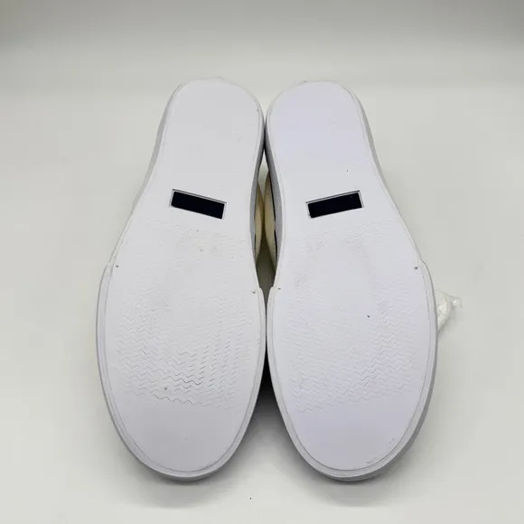 Polo Ralph Lauren Mens Keaton Chic Cream Slip on Laceless Sneakers