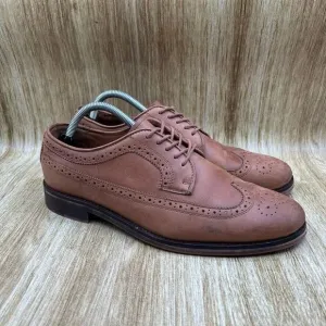 Polo Ralph Lauren‎ Moseley Men's Size 9.5 D Dress Shoes Brown Shoes Longwing