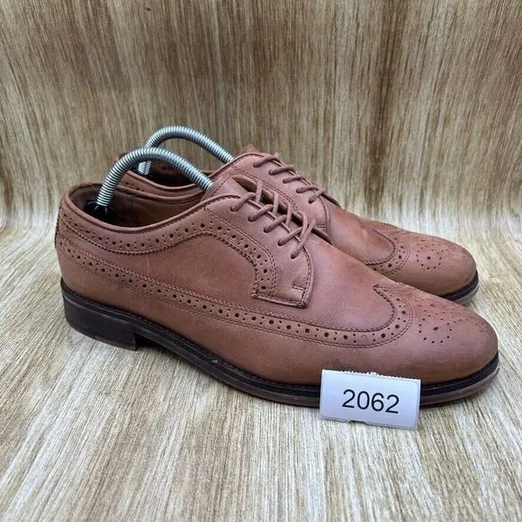 Polo Ralph Lauren‎ Moseley Men's Size 9.5 D Dress Shoes Brown Shoes Longwing