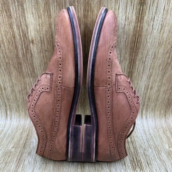 Polo Ralph Lauren‎ Moseley Men's Size 9.5 D Dress Shoes Brown Shoes Longwing