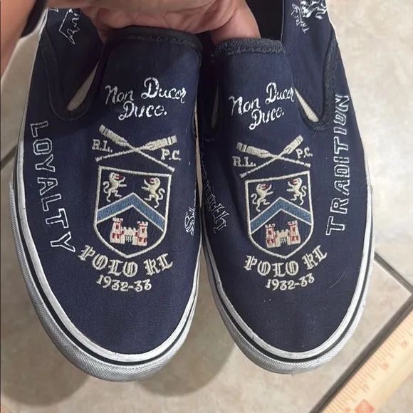 Polo Ralph Lauren sz 10.5 Thompson Newport navy Slip-On Sneakers men’s