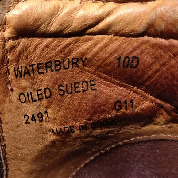 Polo Ralph Lauren Waterbury Oiled Suede Slip On Boots SIZE 10