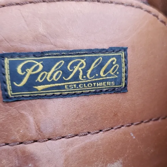 Polo Ralph Lauren Wexham Men's Tan Leather Hiking Boots Size 11 D