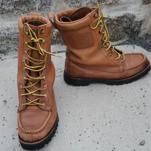 Polo Ralph Lauren Wexham Men's Tan Leather Hiking Boots Size 11 D