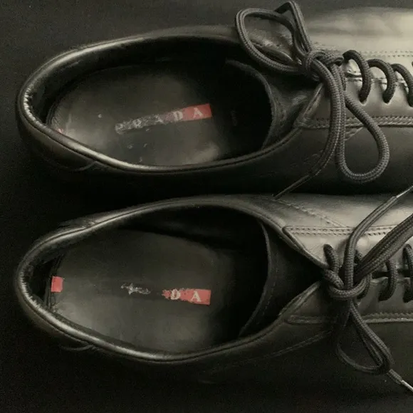 PRADA Leather Dress Athletic Shoes
