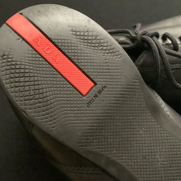 PRADA Leather Dress Athletic Shoes