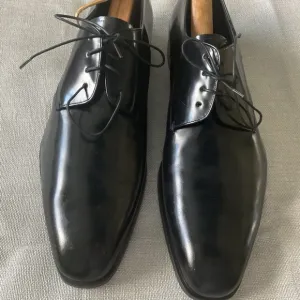 Prada Men's Black Leather Dress Shoes