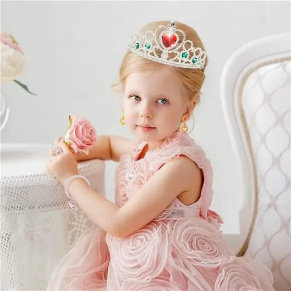 Princess Jewelry Boutique Dress Up &amp; Elegant Shoe(4 Pairs of Girls Heels Shoes)