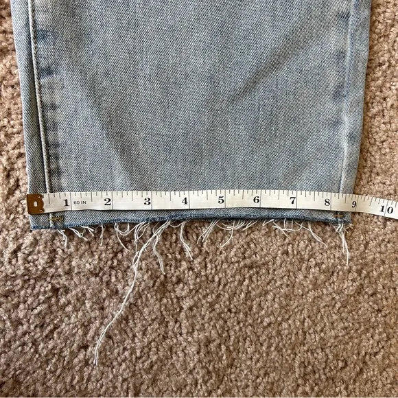 Princess Polly PP DNM Kalinda Light Wash Denim Blue Jeans Size 4
