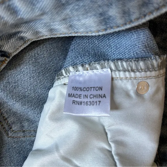 Princess Polly PP DNM Kalinda Light Wash Denim Blue Jeans Size 4
