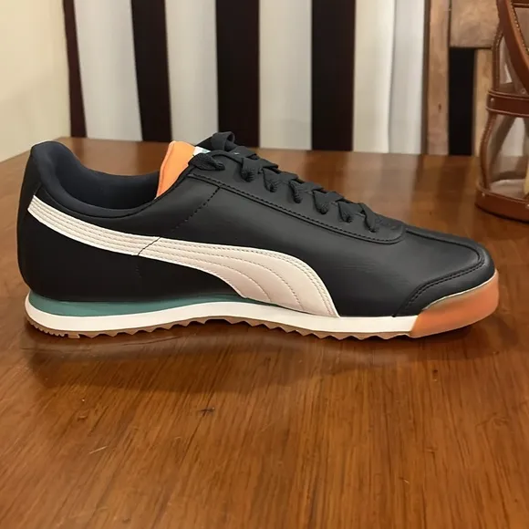Puma Roma Basic Shoes Sneakers new 369571 37 Parisian Night Blue Mens Size 12