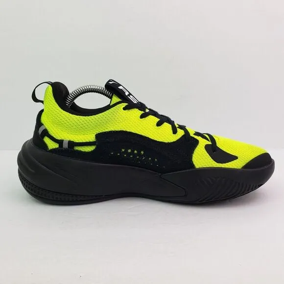 Puma RS Dreamer Time Square J Cole Mens Size 8 Safety Yellow Lime Black Shoes