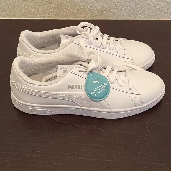 Puma Sneakers White On White Size 11