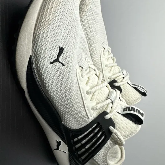 Puma White and Black Sneakers