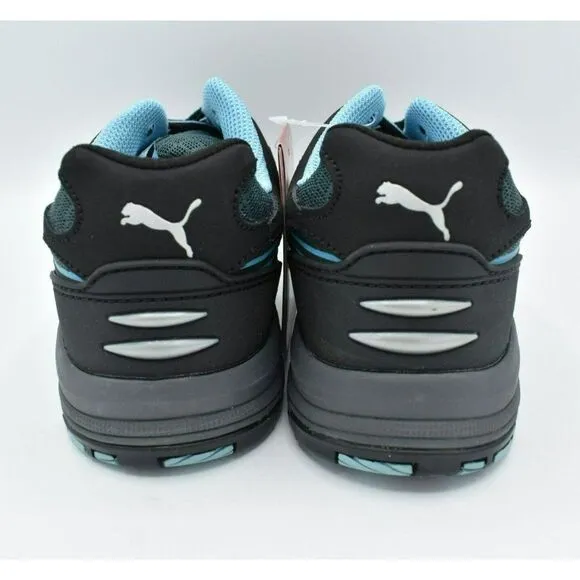 Puma Womens Size 7 Fuse Motion SD Low Black Blue Steel Toe Safety Shoes