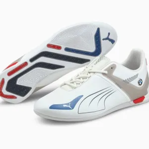 Puma x BMW MMS A3ROCAT 'White' 306871-02 Leather Racing Sneakers size 9 - 14