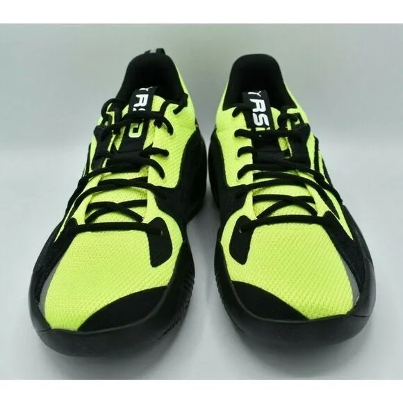 Puma Mens Size 11 RS Dreamer Safety Yellow Puma Black Basketball Shoes Sneakers