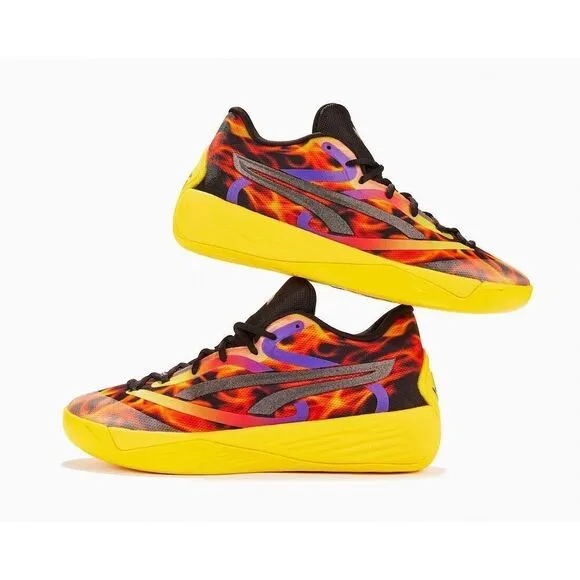 Puma Stewie 2 Fire 380072-01 Sneakers Women's Black Red Basketball Shoes FD447