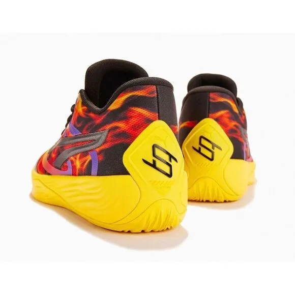 Puma Stewie 2 Fire 380072-01 Sneakers Women's Black Red Basketball Shoes FD447