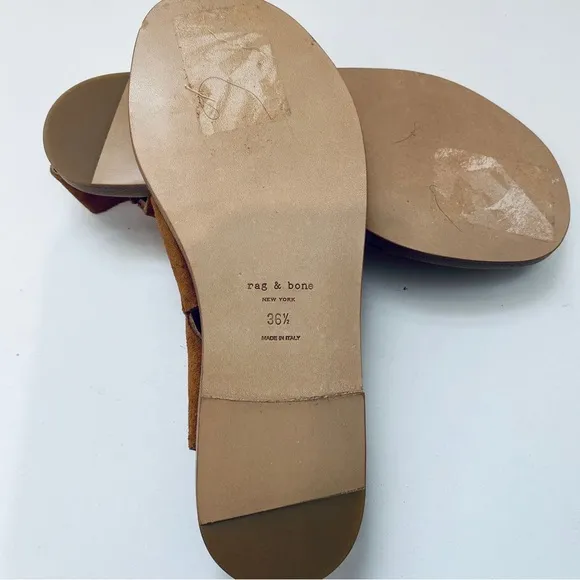 Rag &amp; Bone corset brown suede sandals