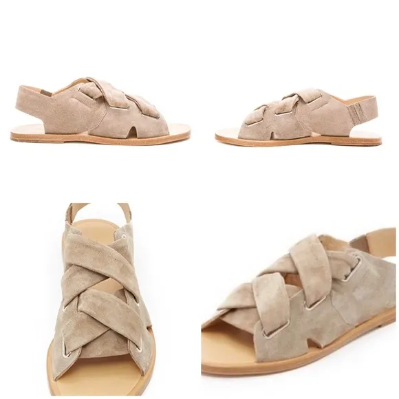 Rag &amp; Bone corset brown suede sandals