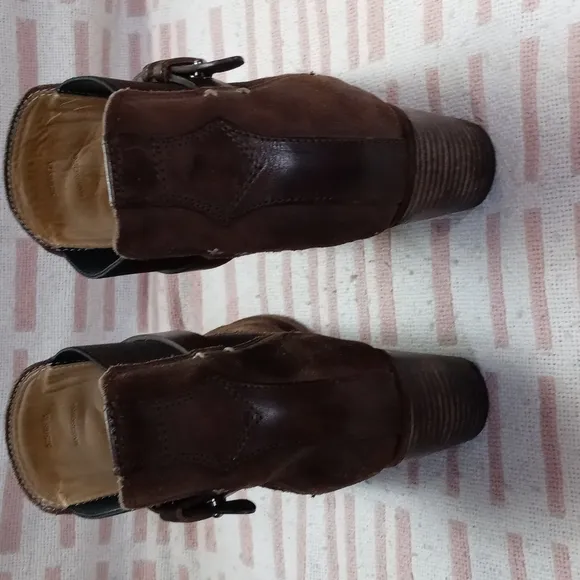 Rag &amp; Bone Goodyear Brown Suede Chelsea Ankle Boots Size 7.5