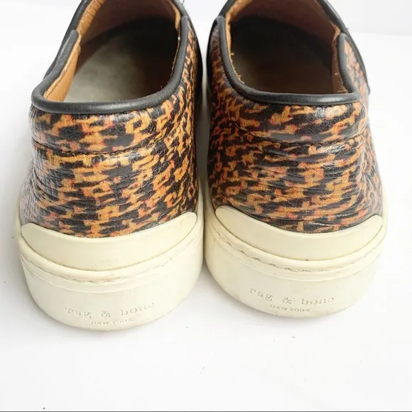 Rag &amp; Bone Leather Slip On Sneakers