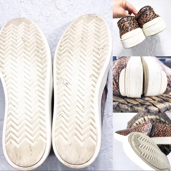 Rag &amp; Bone Leather Slip On Sneakers