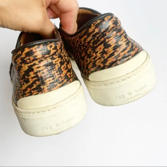 Rag &amp; Bone Leather Slip On Sneakers