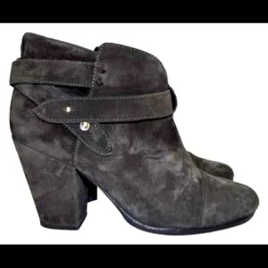 Rag and Bone Harrow booties grey suede size 40
