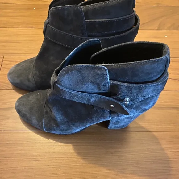 Rag and Bone Harrow booties grey suede size 40
