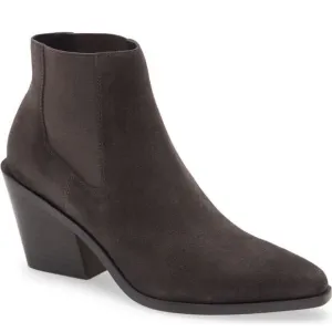 Rag &amp; Bone Razor Suede Western Chelsea Ankle Boots in Asphalt $495 size 8.5