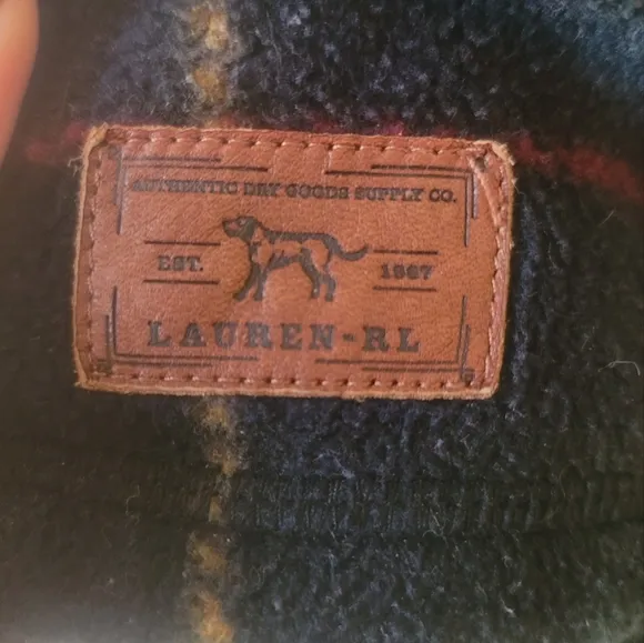 Ralph Lauren Blue Green Red Hooded Plaid Coat Jacket Vest