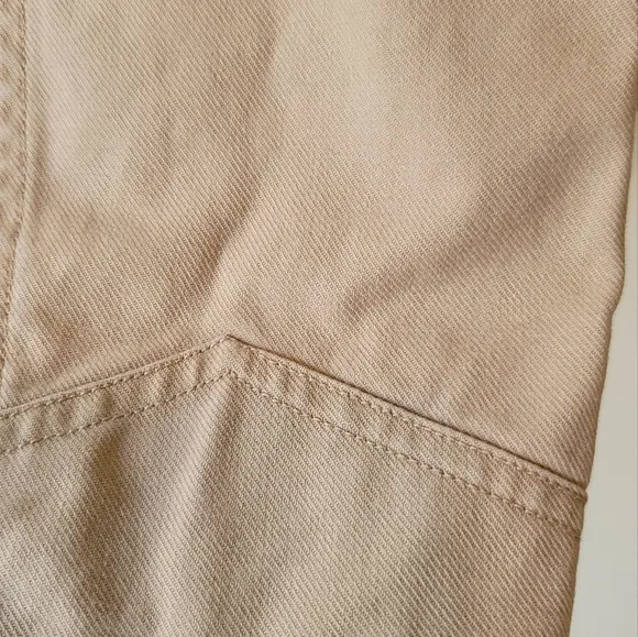 Ralph Lauren Polo Jeans Beige Tan Cotton Denim Jacket Coat