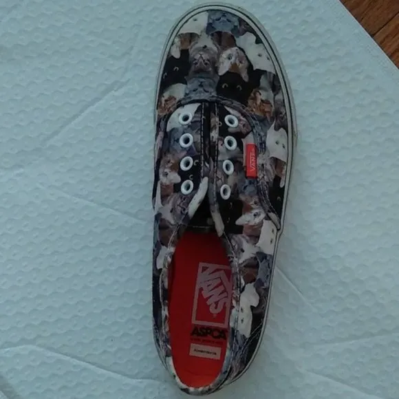 Rare Special Edition Vans Kids X ASPCA Cat Kitten Shoes Sneakers Sz 3.5