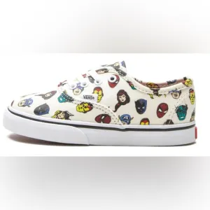 RARE🔥 VANS x Marvel Super Heros HEADS Authentic Sneakers Skateboarding 9.5 K