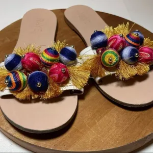 RAYE Island Sandal bauble bling slippers