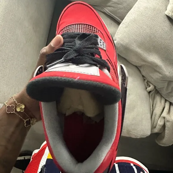 Red and Black SneakersBeen worn 1x